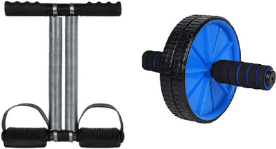 kb marty FITNESS TUMMY TRIMMER AND AB WHEEL COMBO Ab Exerciser(Multicolor)