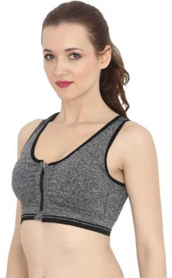 3SIX5 sports BRA Lightly Padded Bra */*/* Women Sports Lightly Padded Bra(Grey)