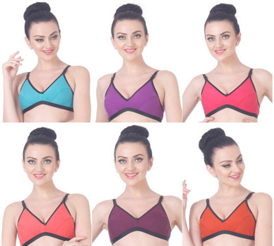 Nutex Sangini Women Full Coverage Non Padded Bra(Multicolor)