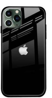 mobies Back Cover for Apple iPHONE 11 PRO Luxurious Toughened Glass Back Cover(Black, 3D Case, Pack of: 1)