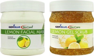 GEMBLUE BIOCARE Lemon Mask + Gel Scrub Pack of 2(2 Items in the set)