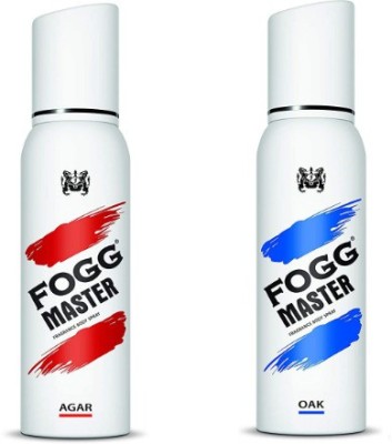 FOGG Master (AGAR + OAK) - 120ml - AO-01 Body Spray  -  For Men(240 ml, Pack of 2)