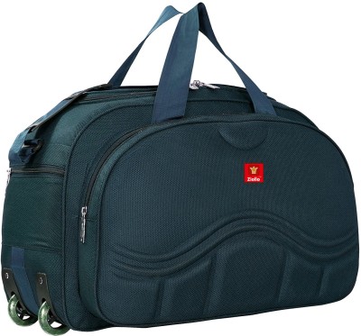 sky spirit (Expandable) super premium havy duty polyester lightweight 50L travel bag Duffel With Wheels (Strolley)