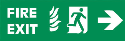 imbue FIRE EXIT Emergency Sign