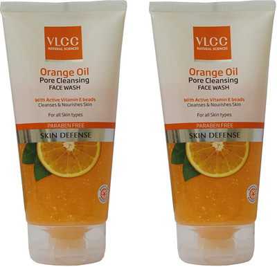 VLCC Orange Oil Pore Cleansing  (2x150ml) Face Wash(300 ml)