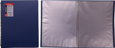 ERIKRAUZ PREMIUM SPIRAL DISPLAY BOOK 40 POCKET A4(Set Of 1, Blue)
