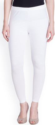 LUX LYRA Ankle Length  Ethnic Wear Legging(White, Solid)
