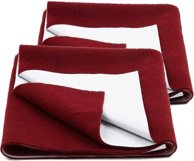 Cr Creation Cotton Baby Bed Protecting Mat(Maroon, Small)