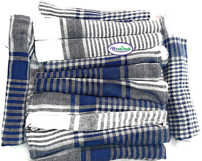 Ninki Fresh 12 Daily use in Kitchen Blue Cloth Napkins(12 Sheets)