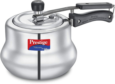 Prestige Svachh Nakshatra Alpha Handi 3.5 L Inner Lid Induction Bottom Pressure Cooker(Stainless Steel)