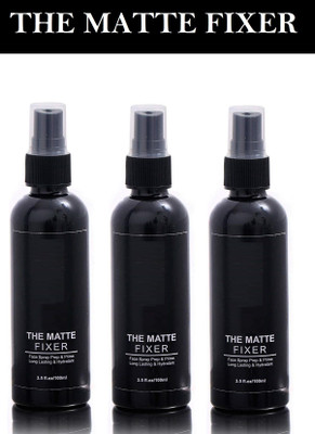 Emijun NEW NATURAL MAKE UP UP LOOK LONG LASTING MAKE UP FIXER COMBO OF 3 Primer  - 300 ml(Transparent)