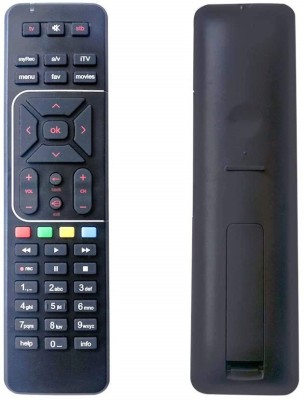 V_GADGETS Remote Controller for AIRTEL Dth Set Top Box HD (Black) Airtel Remote Controller(Black)