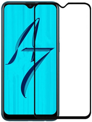 FITSMART Edge To Edge Tempered Glass for Oppo A7(Pack of 1)
