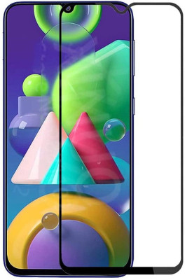 FITSMART Edge To Edge Tempered Glass for Samsung Galaxy M21(Pack of 1)