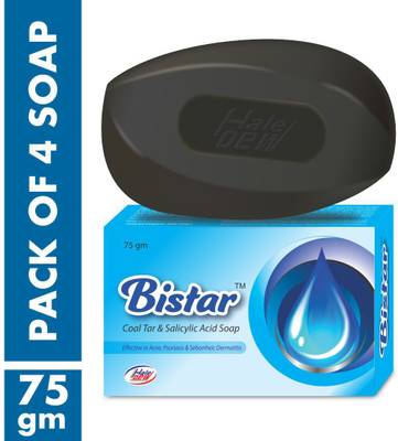 Bistar Coal Tar &amp; Salicylic Acid Soap (4 x 75gm)  (4 x 75 g)
