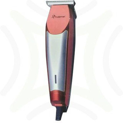 pro gemei GM-6133 Trimmer 480 min  Runtime 3 Length Settings(Silver, Red)
