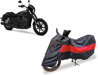 Flipkart SmartBuy Two Wheeler Cover for Harley Davidson(Black, Red)