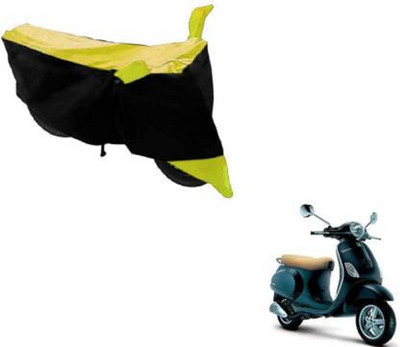 High Quality Waterproof Two Wheeler Cover for Piaggio(Vespa SXL, Yellow, Black)