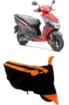 High Quality Waterproof Two Wheeler Cover for Honda(Deo, Orange, Black)
