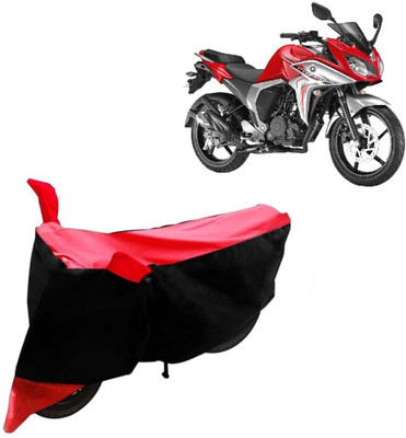 Auto Hub Two Wheeler Cover for Yamaha(Fazer, Black, Red)