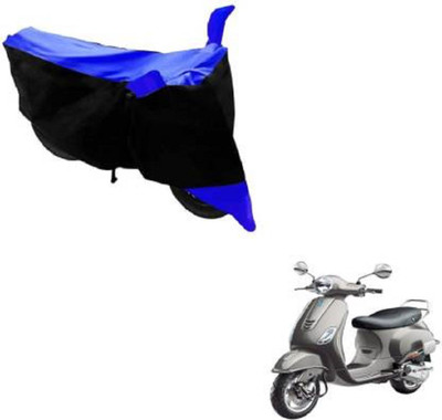 High Quality Waterproof Two Wheeler Cover for Piaggio(Vespa VXL, Blue, Black)