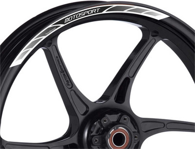Piston Graphics Sticker & Decal for Bike(White)