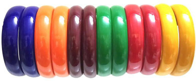 hand kkrafts Glass Bangle Set(Pack of 12)