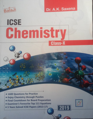icse chemistry class 10 balaji publication(Paperback, dr a k saxena)