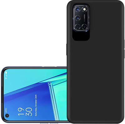 NEXZONE Back Cover for Oppo A52(Black, Grip Case, Silicon, Pack of: 1)