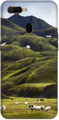 Bluvver Back Cover for Oppo A5s/CPH1909 Printed Moss Mountain,Sheep Snow Back Cover(Multicolor, Waterproof, Pack of: 1)