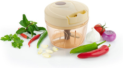 3D METRO SUPER STORE 375ML Mini Pull Handy Chopper (Only 12 Time Pull Fine Chopping) Vegetable & Fruit Chopper(1)