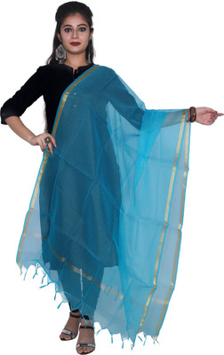 SHREEMAA CREATIONS Cotton Blend Self Design Women Dupatta
