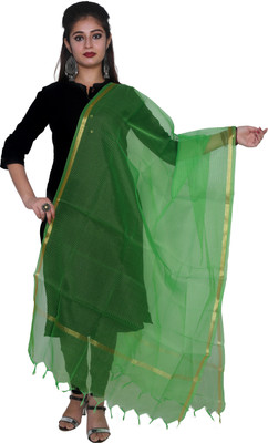 SHREEMAA CREATIONS Cotton Blend Self Design Women Dupatta