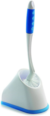 SHOP N BUY Toilet Brush with Holder(Blue, White)