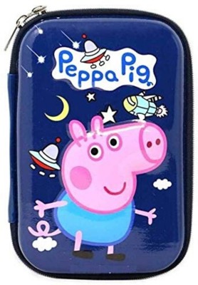 DevSena Crafts BLUE colored Cartoon character PEPPA PIG Pencil Pouch PEPPA PIG Art EVA Pencil Box(Set of 1, Blue)