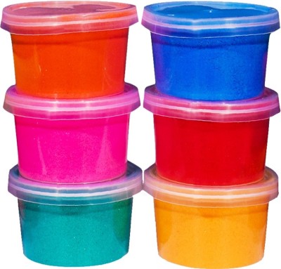 rio agencies Pack of 6 Rangoli Powder(Multicolor)