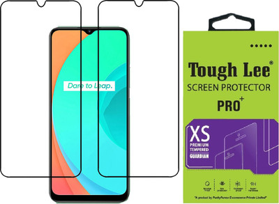 Tough Lee Edge To Edge Tempered Glass for Realme Narzo 30a, Realme Narzo 20, Realme Narzo 20A, Realme C11, Realme C12, Realme C15, Realme C3, Realme 5, Realme 5i, Realme 5s, Oppo A9 2020, Oppo A5 2020, Realme Narzo 10, Realme Narzo 10A, Oppo A31(Pack of 2)