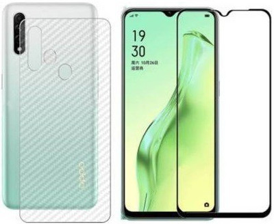 WowSimp Front and Back Tempered Glass for Oppo A31(Pack of 1)