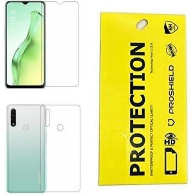 WowSimp Front and Back Tempered Glass for Oppo A31(Pack of 1)
