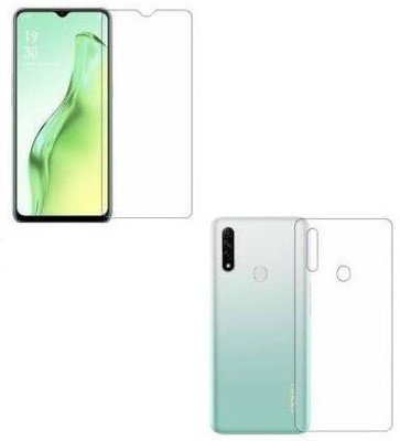 WowSimp Front and Back Tempered Glass for Oppo A31(Pack of 1)