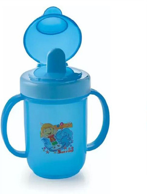 Manan Shopee Baby Spout Sipper Cup With Handles 240ml(Blue)