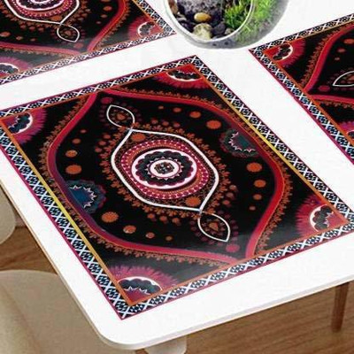 Casanest Rectangular Pack of 6 Table Placemat(Multicolor, PVC)