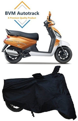 BVM Autotrack Waterproof Two Wheeler Cover for Mahindra(Gusto 125, Black)