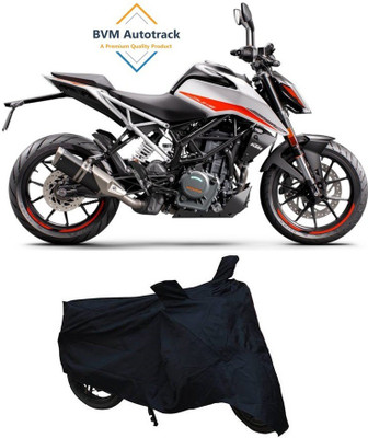 BVM Autotrack Waterproof Two Wheeler Cover for KTM(Duke 390 ABS, Black)