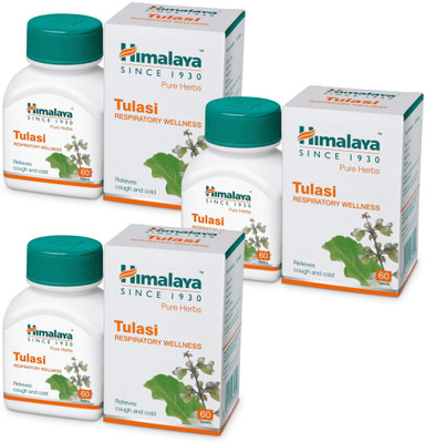 HIMALAYA Tulasi for Relieving Cough and Cold (Pack of 3)(Pack of 3, 180)