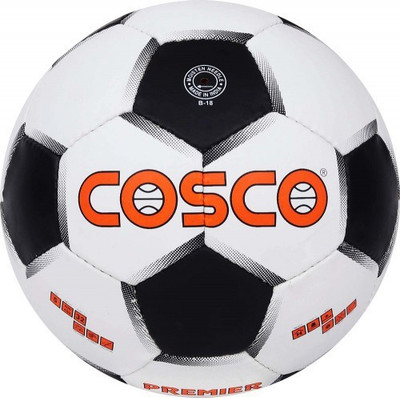 COSCO Premier Football - Size: 5(Standard, Pack of 1, White, Black)