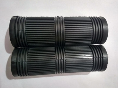 Biking Hub 20601 Motercycle Handle Grip Set Of 2 Black Universal for all Bike Bicycle Handle Grip(13 cm)