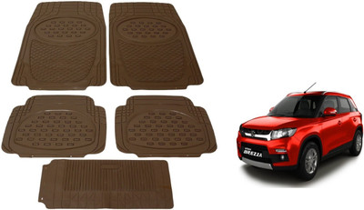 Auto Hub PVC, Rubber Standard Mat For  Maruti Suzuki Vitara Brezza(Beige)