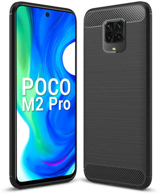 Fashionury Back Cover for Poco M2 Pro(Black, Grip Case, Pack of: 1)