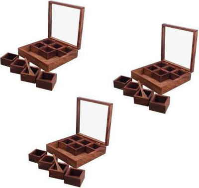 Smarts collection Spice Set Wooden(3 Piece)